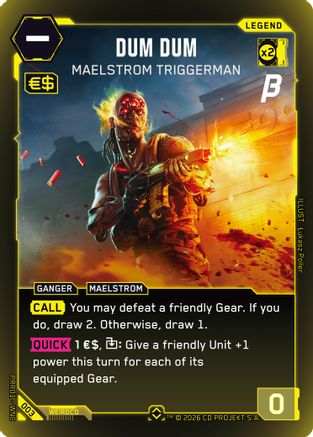 Image of Dum Dum - Maelstrom Triggerman (003) - PreRelease Beta Foil
