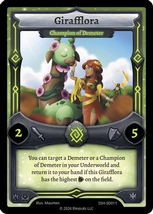 Image of Girafflora - Champion of Demeter (SSH-SD011) - Divine Champions Snowshade Starter Decks