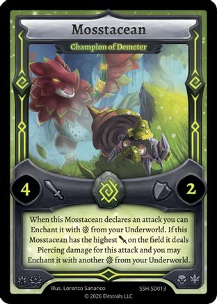 Image of Mosstacean - Champion of Demeter (SSH-SD013) - Divine Champions Snowshade Starter Decks