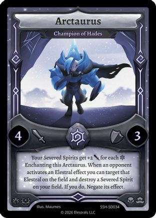 Image of Arctaurus - Champion of Hades (SSH-SD034) - Divine Champions Snowshade Starter Decks