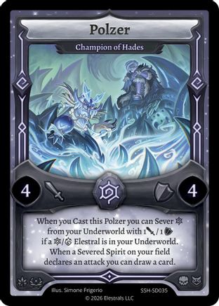 Image of Polzer - Champion of Hades (SSH-SD035) - Divine Champions Snowshade Starter Decks