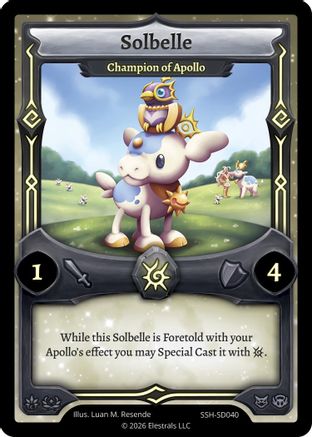 Image of Solbelle - Champion of Apollo (SSH-SD040) - Divine Champions Snowshade Starter Decks
