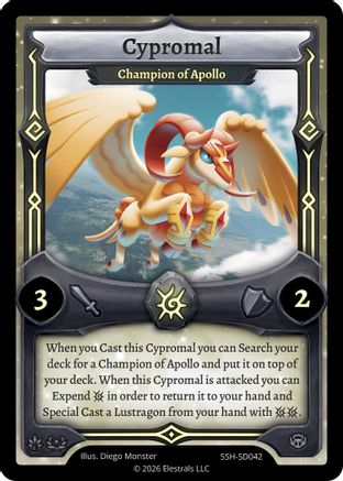 Image of Cypromal - Champion of Apollo (SSH-SD042) - Divine Champions Snowshade Starter Decks