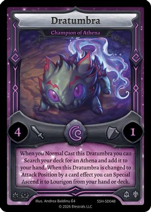 Image of Dratumbra - Champion of Athena (SSH-SD048) - Divine Champions Snowshade Starter Decks