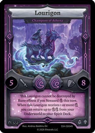 Image of Lourigon - Champion of Athena (SSH-SD049) - Divine Champions Snowshade Starter Decks