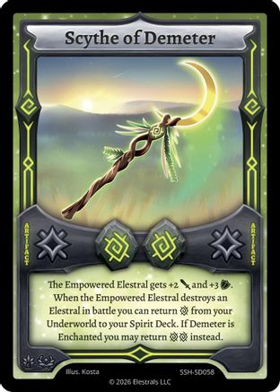 Image of Scythe of Demeter (SSH-SD058) - Divine Champions Snowshade Starter Decks