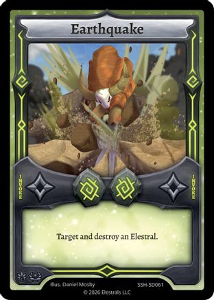 Image of Earthquake (SSH-SD061) - Divine Champions Snowshade Starter Decks