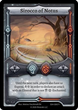 Image of Sirocco of Notus (SSH-SD071) - Divine Champions Snowshade Starter Decks