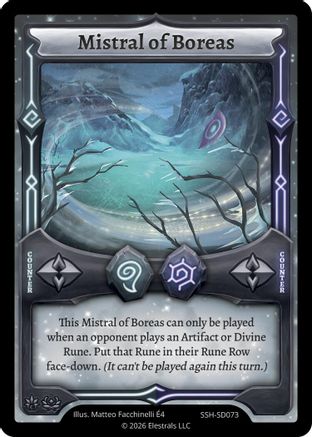 Image of Mistral of Boreas (SSH-SD073) - Divine Champions Snowshade Starter Decks