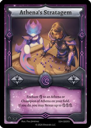 Image of Athena's Stratagem (SSH-SD093) - Divine Champions Snowshade Starter Decks