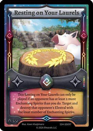 Image of Resting on Your Laurels (SSH-SD097) - Divine Champions Snowshade Starter Decks
