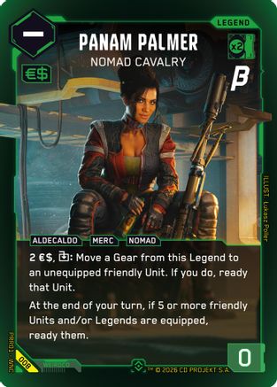 Image of Panam Palmer - Nomad Cavalry (008) - PreRelease Beta Foil