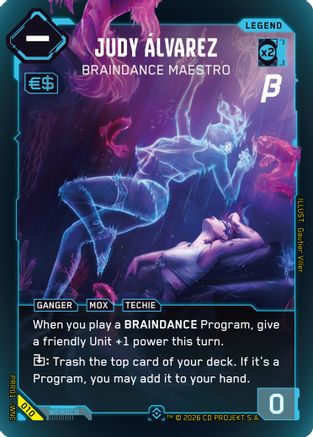 Image of Judy Alvarez - Braindance Maestro (010) - PreRelease Beta Foil