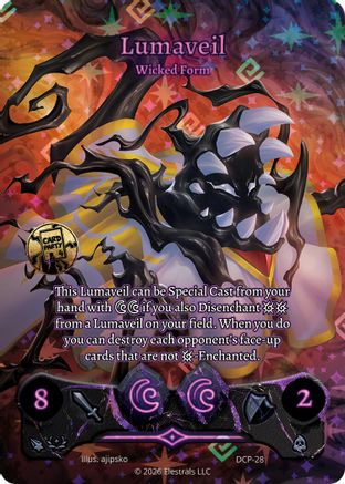 Image of Lumaveil - Wicked Form (DCP-28) - Divine Champions Snowshade Promos Holo