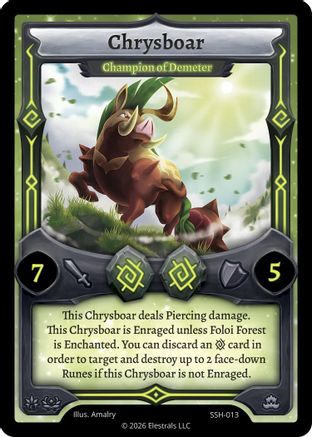 Image of Chrysboar - Champion of Demeter (SSH-013) - Divine Champions Snowshade