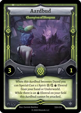 Image of Aardbud - Champion of Dionysus (SSH-016) - Divine Champions Snowshade
