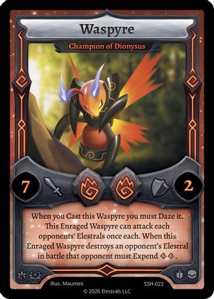 Image of Waspyre - Champion of Dionysus (SSH-022) - Divine Champions Snowshade