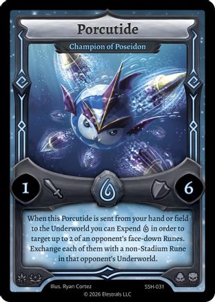 Image of Porcutide - Champion of Poseidon (SSH-031) - Divine Champions Snowshade
