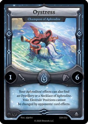 Image of Oystress - Champion of Aphrodite (SSH-032) - Divine Champions Snowshade