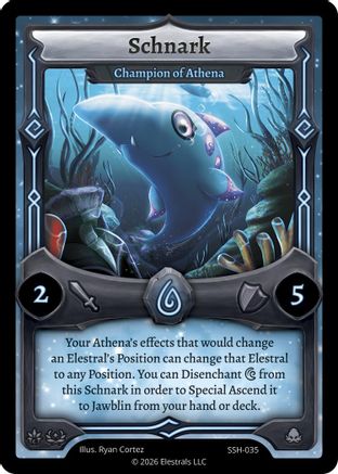 Image of Schnark - Champion of Athena (SSH-035) - Divine Champions Snowshade Reverse Holo