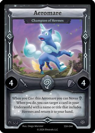 Image of Aeromare - Champion of Hermes (SSH-044) - Divine Champions Snowshade Reverse Holo