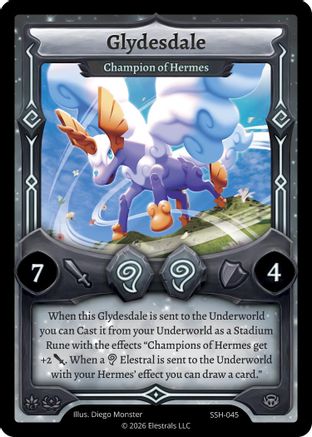 Image of Glydesdale - Champion of Hermes (SSH-045) - Divine Champions Snowshade