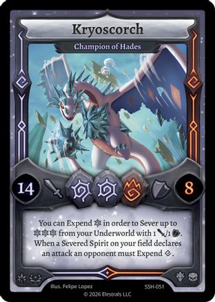 Image of Kryoscorch - Champion of Hades (SSH-051) - Divine Champions Snowshade