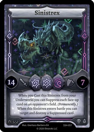 Image of Sinistrex (SSH-057) - Divine Champions Snowshade Holo