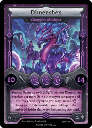 Image of Dimenshen - Champion of Athena (SSH-066) - Divine Champions Snowshade