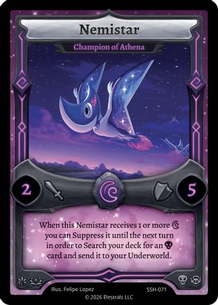 Image of Nemistar - Champion of Athena (SSH-071) - Divine Champions Snowshade