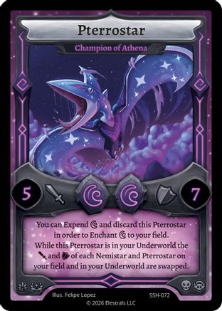 Image of Pterrostar - Champion of Athena (SSH-072) - Divine Champions Snowshade