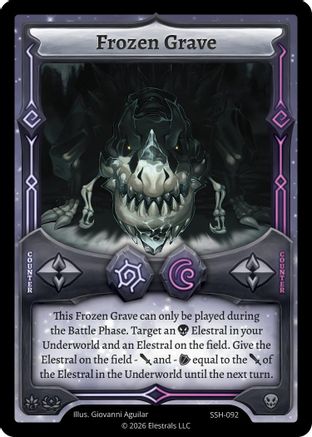 Image of Frozen Grave (SSH-092) - Divine Champions Snowshade Reverse Holo