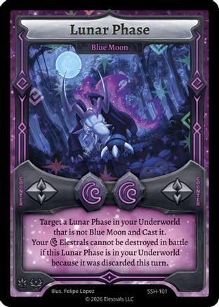 Image of Lunar Phase - Blue Moon (SSH-101) - Divine Champions Snowshade Holo