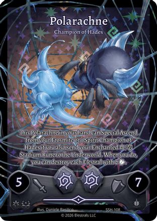 Image of Polarachne - Champion of Hades (Full Art) (SSH-108) - Divine Champions Snowshade Holo