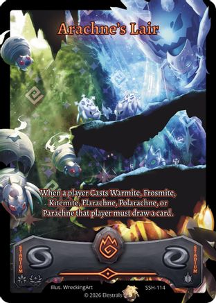 Image of Arachne's Lair (Full Art) (SSH-114) - Divine Champions Snowshade Holo