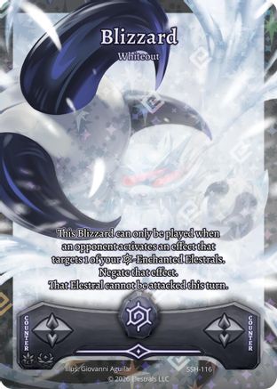 Image of Blizzard - Whiteout (Full Art) (SSH-116) - Divine Champions Snowshade Holo