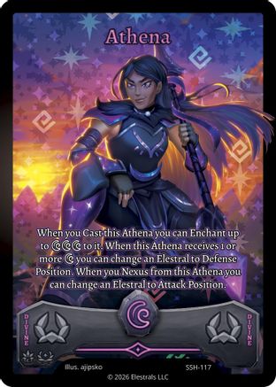 Image of Athena (Full Art) (SSH-117) - Divine Champions Snowshade Holo