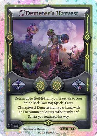 Image of Demeter's Harvest (Stellar) (SSH-R09) - Divine Champions Snowshade Reverse Holo