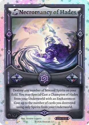 Image of Necromancy of Hades (Stellar) (SSH-R10) - Divine Champions Snowshade Reverse Holo