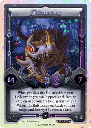 Image of Sinistrex (Serialized) (SSH-S10) - Divine Champions Snowshade Holo