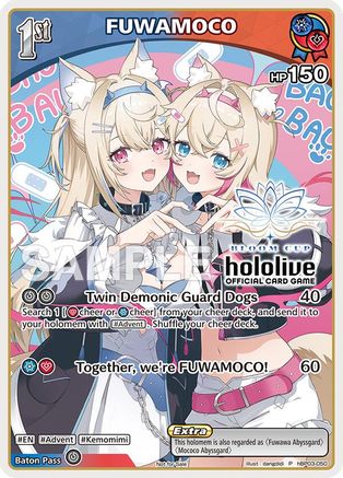 Image of FUWAMOCO (P) (hBP03-050) (hBP03-050) - hololive OFFICIAL CARD GAME Promos Foil