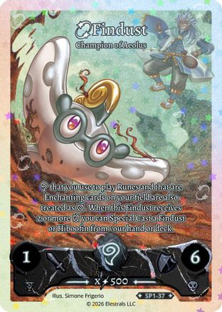Image of Findust - Champion of Aeolus (SP1-37) - Starter Pack Holo