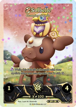 Image of Solbelle - Champion of Apollo (SP1-39) - Starter Pack Holo