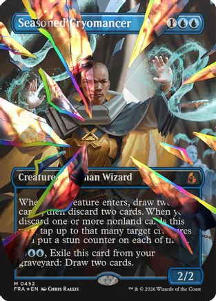 Image of Seasoned Cryomancer (Borderless) (Fcet Foil) (0452) (FRA-452) - Reality Fracture Foil