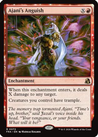 Image of Ajani's Anguish (FRA-072) - Reality Fracture Foil