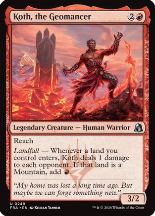 Image of Koth, the Geomancer (FRA-248) - Reality Fracture Foil