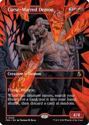 Image of Curse-Marred Demon (Borderless) (FRA-328) - Reality Fracture Foil