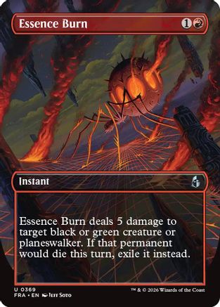 Image of Essence Burn (Borderless) (FRA-369) - Reality Fracture Foil