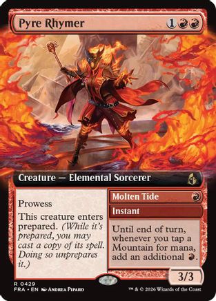 Image of Pyre Rhymer (Extended Art) (FRA-429) - Reality Fracture Foil