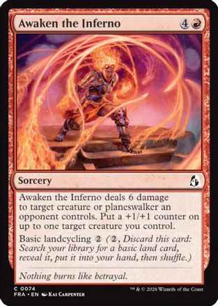 Image of Awaken the Inferno (FRA-074) - Reality Fracture Foil